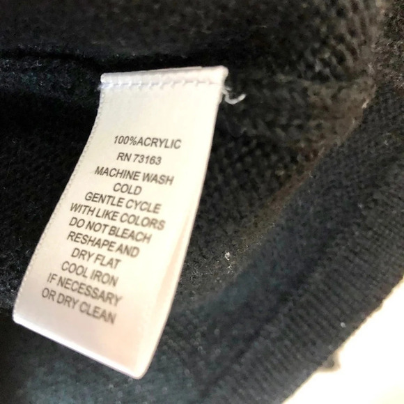 Cupio | Black Ruffle Tier Sleeve Sweater Small - Picture 6 of 6